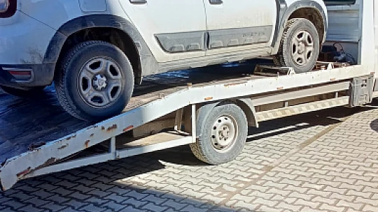 Sahte plakalı araç yakalandı