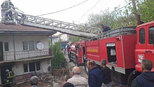 Köyde yangın çıktı
