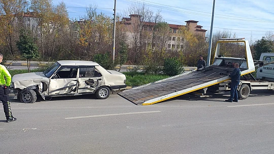Çatmaca çevre yolunda kaza