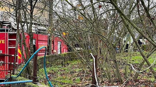 Köyden dumanlar yükseldi