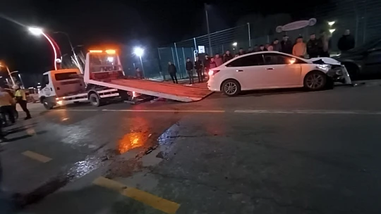 Yalıda zincirleme kaza