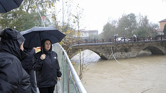 Irmakta su seviyesi 5 metre yükseldi