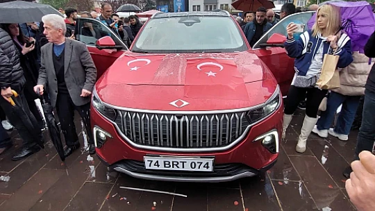Yerli otomobil TOGG'a Bartın'da yoğun ilgi