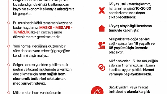 Normalleşme yolunda yeni kararlar