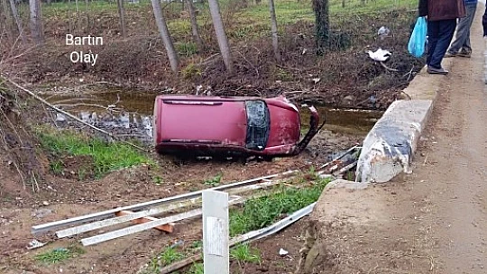 Köprüden dereye uçtu