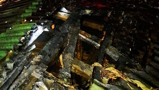 Bacada çıktı, çatıya sıçradı