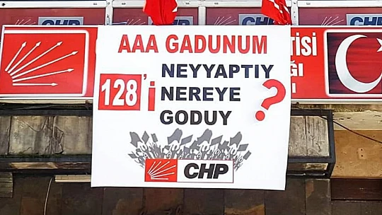 CHP'den Bartın şiveli 128 milyar afişi