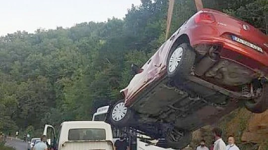 Gözüne güneş geldi, kaza yaptı