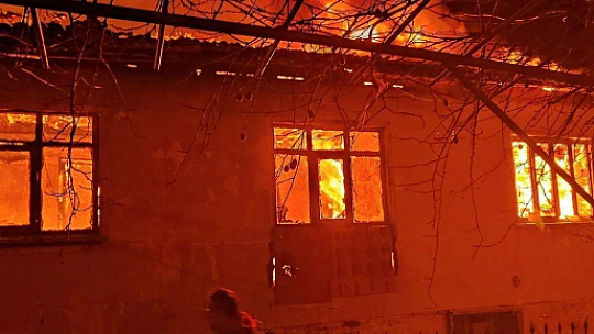 Amasra'da korkutan yangın