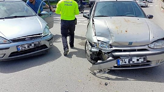 Gazhane parkı önünde kaza