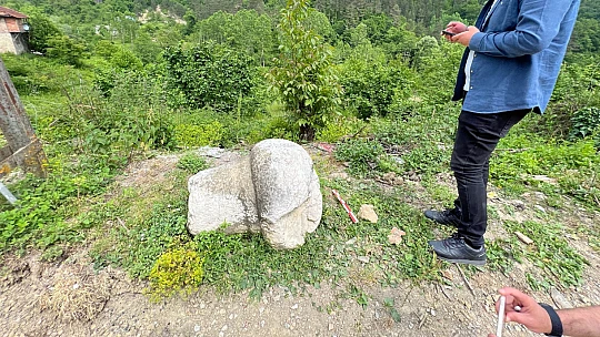 Yol çalışmalarında ortaya çıktı