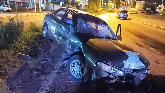 Bartın'da gece saatlerinde kaza