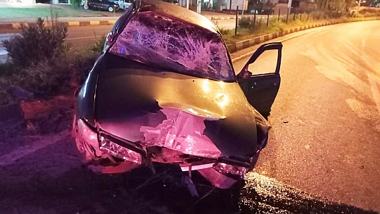 Bartın'da gece saatlerinde kaza