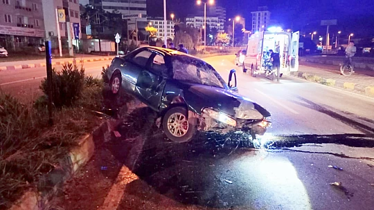 Bartın'da gece saatlerinde kaza