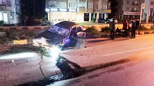 Bartın'da gece saatlerinde kaza