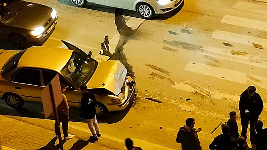 Özel idare kavşağında kaza