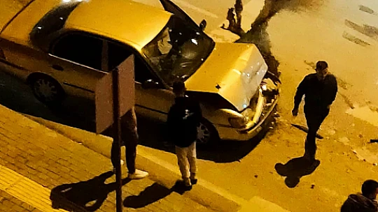Özel idare kavşağında kaza