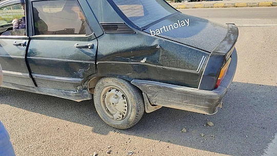 Toptancılar kavşağında kaza