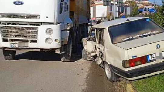 Çatmaca çevre yolunda kaza