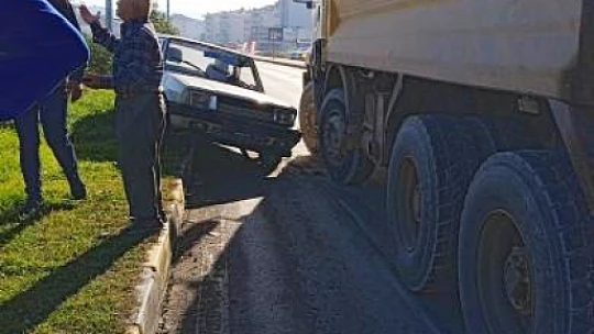 Çatmaca çevre yolunda kaza