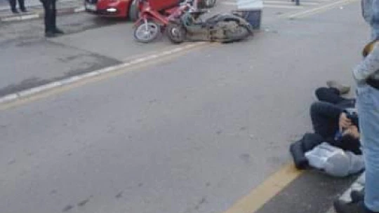 Bulvarda yaralamalı kaza