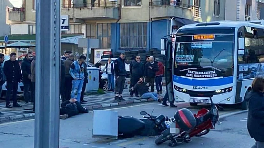 Bulvarda yaralamalı kaza