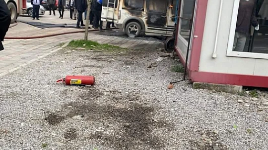 Park halinde alev aldı
