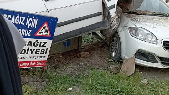 Park halindeki aracın üzerine çıktı