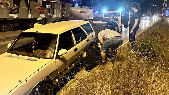 Lastik fırlayınca olan oldu