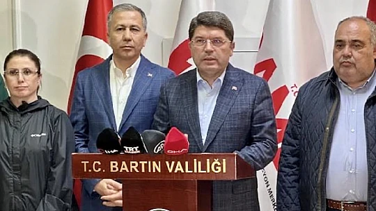 Yerlikaya ve Tunç sele giden Bartın'da