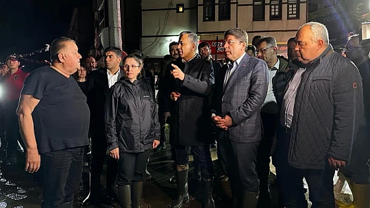 Yerlikaya ve Tunç sele giden Bartın'da