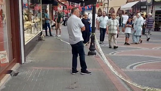 Caddede yürürken neye uğradığını şaşırdı