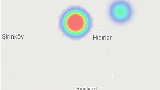 Bartın'da kızaran noktalar dikkat çekiyor