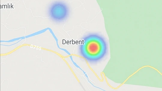 Bartın'da kızaran noktalar dikkat çekiyor