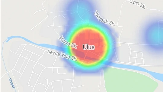 Bartın'da kızaran noktalar dikkat çekiyor