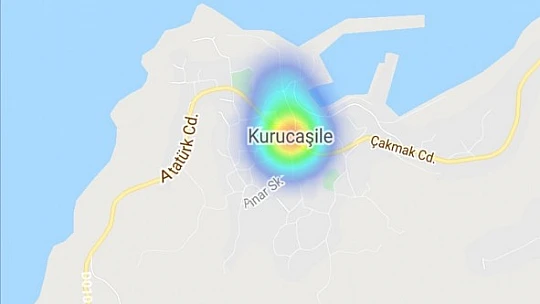 Bartın'da kızaran noktalar dikkat çekiyor
