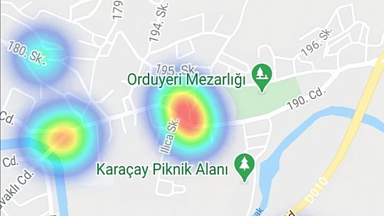 Bartın'da kızaran noktalar dikkat çekiyor