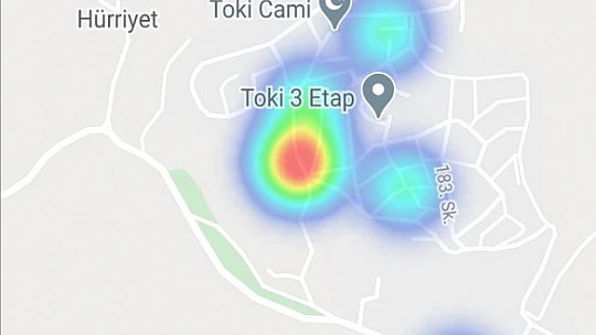 Bartın'da kızaran noktalar dikkat çekiyor