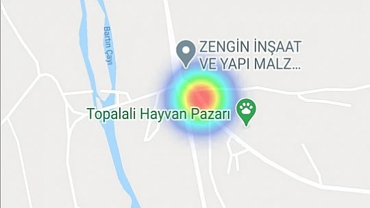 Bartın'da kızaran noktalar dikkat çekiyor