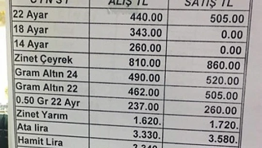 Altın fiyatlarındaki rekor yükseliş devam ediyor