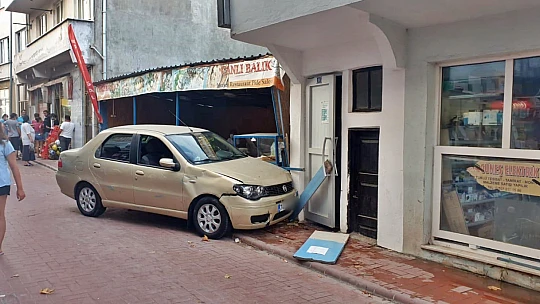 Kontrolden çıktı, ortalığı birbirine kattı