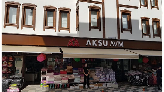 Aksu AVM'de 60 bin çeşit ürün