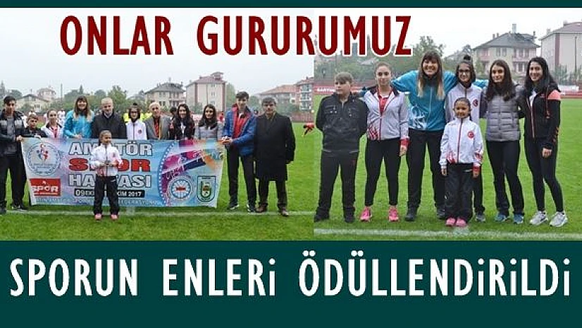 Bartın'ın en başarılı sporcuları ödüllendirildi