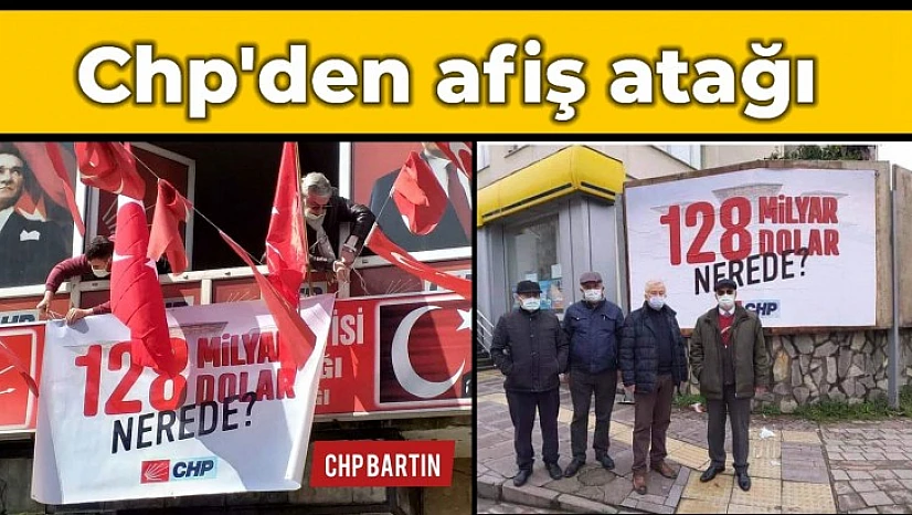 CHP Bartın ve Amasra'da afiş astı
