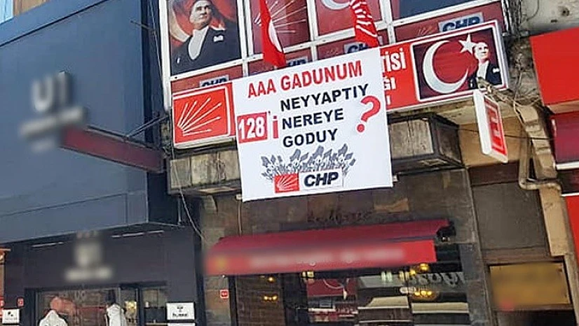 CHP'den Bartın şiveli 128 milyar afişi