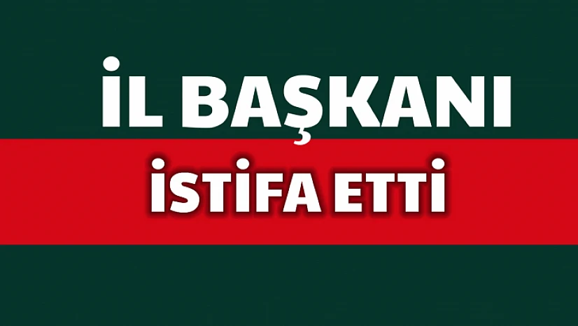 İl başkanı istifa etti